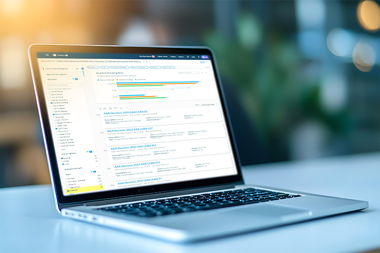 Introducing Labor & Employment Arbitration Visuals on Lexis+