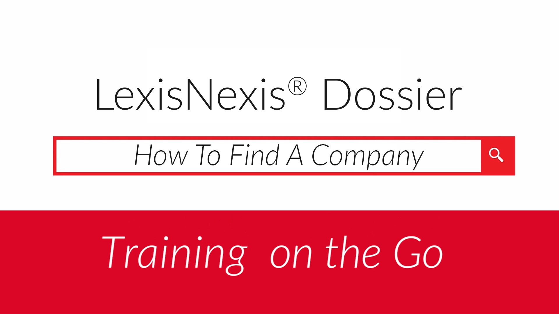 Dossier &ndash; Find a Company